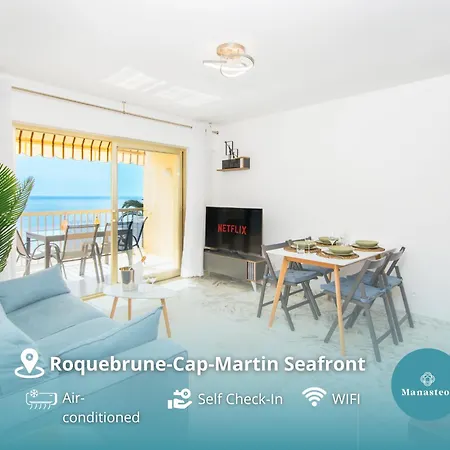 Roquebrune Plage - Terrace Splendid Sea View - BW Exterior photo